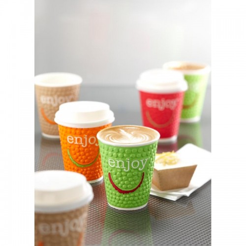 Huhtamaki Enjoy Double Wall Disposable Hot Cups 16oz