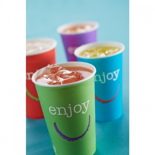 Huhtamaki Enjoy Paper Cold Cups 16oz