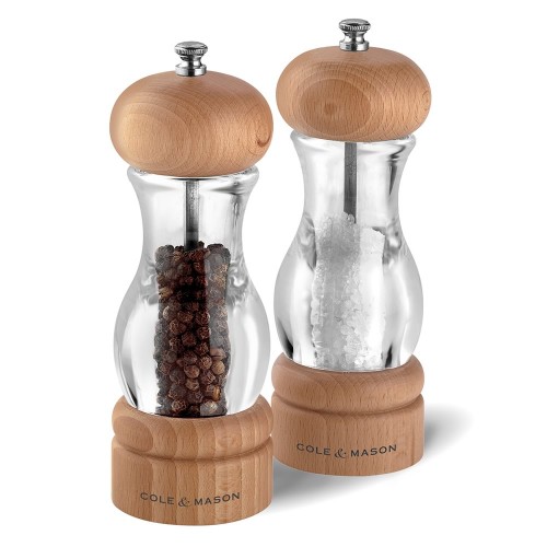Cole & Mason Precision 105 Acrylic & Beech Pepper Mill