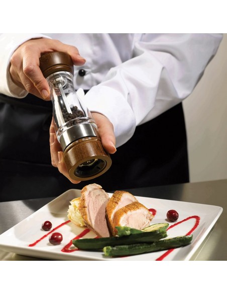 Cole & Mason Gourmet Precision Keswick Dark Wood & Acrylic Pepper Mill