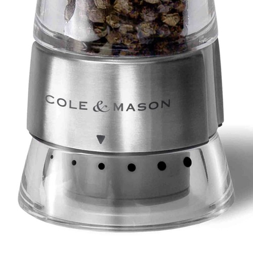 Cole & Mason Gourmet Precision Windermere Acrylic and Stainless Steel Pepper Mill