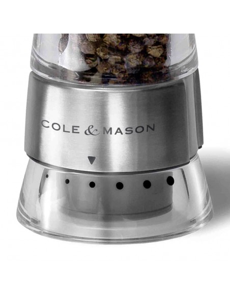 Cole & Mason Gourmet Precision Windermere Acrylic and Stainless Steel Pepper Mill