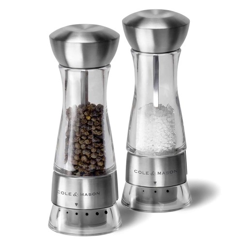 Cole & Mason Gourmet Precision Windermere Acrylic and Stainless Steel Pepper Mill