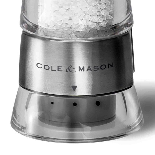 Cole & Mason Gourmet Precision Windermere Acrylic and Stainless Steel Salt Mill