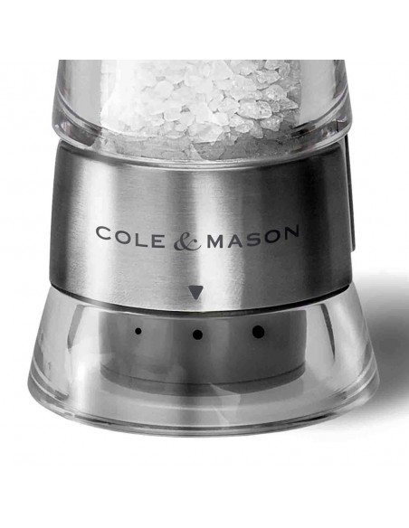 Cole & Mason Gourmet Precision Windermere Acrylic and Stainless Steel Salt Mill