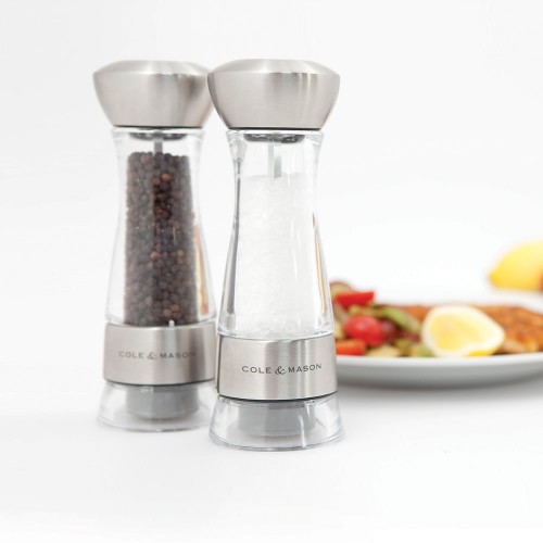 Cole & Mason Gourmet Precision Windermere Acrylic and Stainless Steel Salt Mill