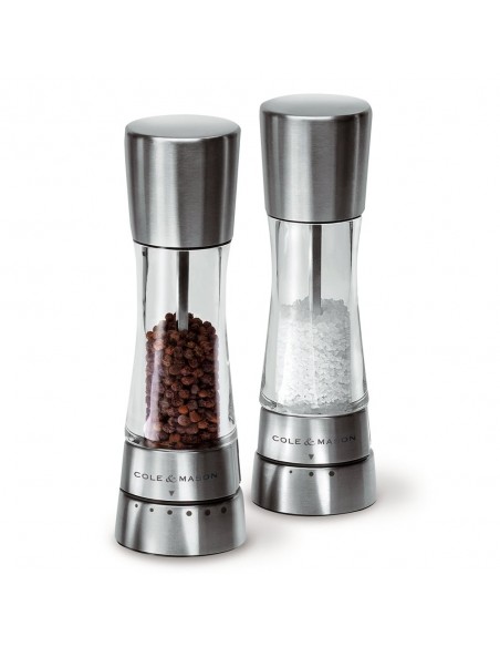 Cole & Mason Gourmet Precision Derwent Acrylic and Stainless Steel Pepper Mill