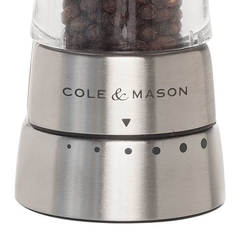 Cole & Mason Gourmet Precision Derwent Acrylic and Stainless Steel Pepper Mill