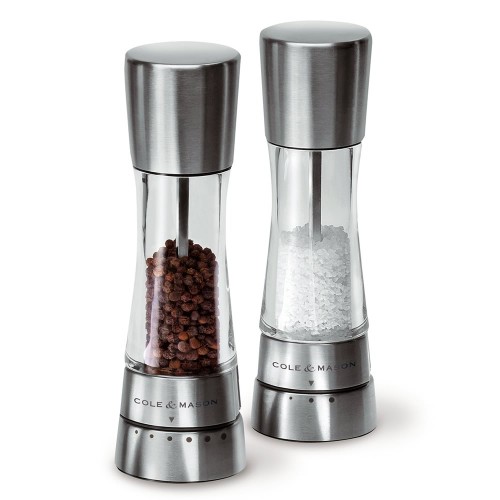 Cole & Mason Gourmet Precision Derwent Acrylic and Stainless Steel Salt Mill