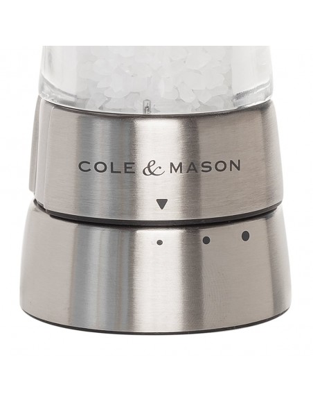 Cole & Mason Gourmet Precision Derwent Acrylic and Stainless Steel Salt Mill