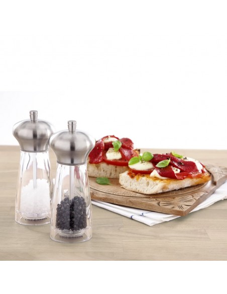 Cole & Mason Precision Exeter Acrylic and Stainless Steel Salt Mill