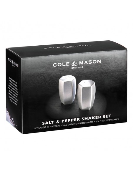 Cole & Mason Lymington Stainless Steel Salt & Pepper Shaker Set