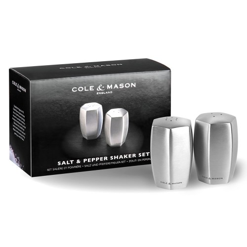 Cole & Mason Lymington Stainless Steel Salt & Pepper Shaker Set