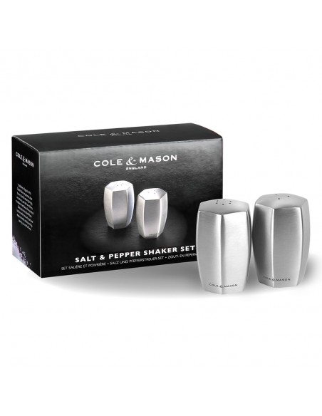 Cole & Mason Lymington Stainless Steel Salt & Pepper Shaker Set