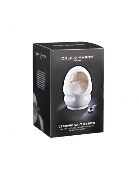 Cole & Mason White Ceramic Salt Keeper