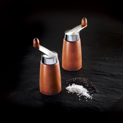 Cole & Mason Walnut Stained Beech Morley Crank Salt Mill