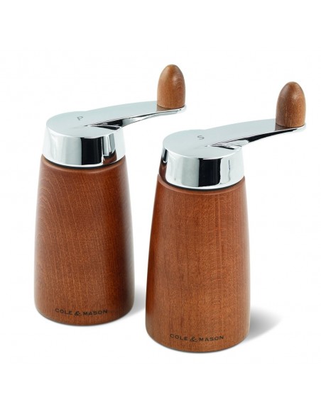 Cole & Mason Walnut Stained Beech Morley Crank Pepper Mill