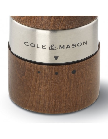 Cole & Mason Gourmet Precision Oldbury Walnut Stained Beech Salt Mill