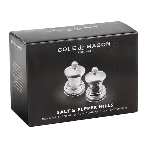 Cole & Mason Precision Button Mill Salt & Pepper Mill Gift Set