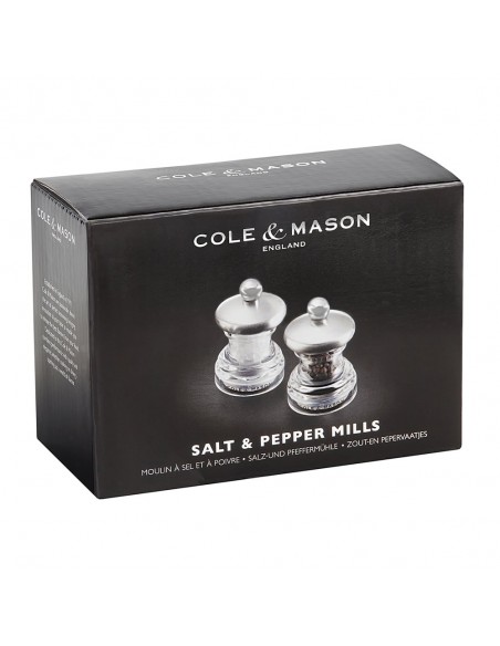 Cole & Mason Precision Button Mill Salt & Pepper Mill Gift Set