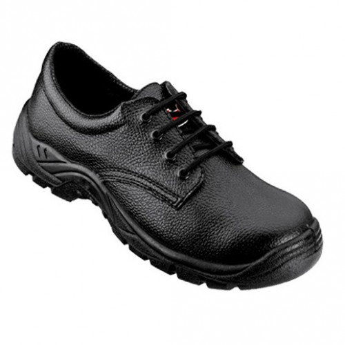 Tuf Black Basic Lace Up Safety Shoe S1P SRC UK Size 4