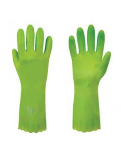 Polyco 374/5/6 Pura Lined Green PVC Glove UK Size 7