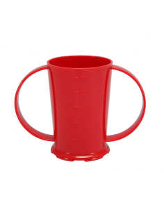 2 Handled Beaker Polycarb 26cl Red