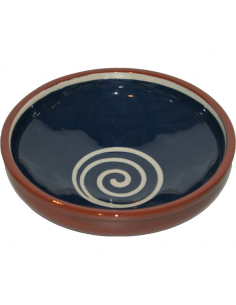 ABS Terracotta 25cm Bowl (Blue with Cream Swirl)