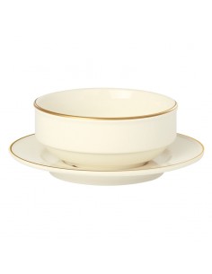 Academy Event Gold Band Saucer 17cm To Fit Stacking Bowl