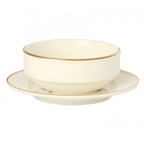 Academy Event Gold Band Saucer 17cm To Fit Stacking Bowl