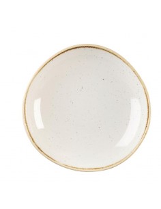 Churchill Stone Cast Barley  White Round Bowl 253mm