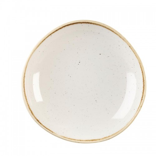 Churchill Stone Cast Barley  White Round Bowl 253mm