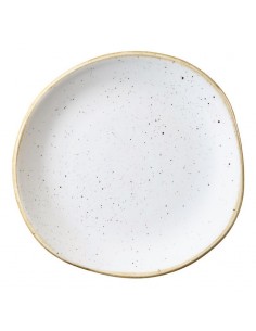 Churchill Stone Cast Barley  White Round Plate 186mm