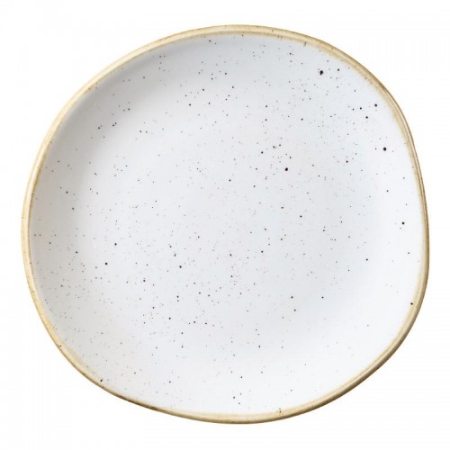 Churchill Stone Cast Barley  White Round Plate 186mm