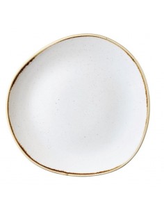 Churchill Stone Cast Barley  White Round Plate 286mm