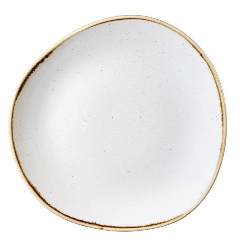 Churchill Stone Cast Barley  White Round Plate 286mm