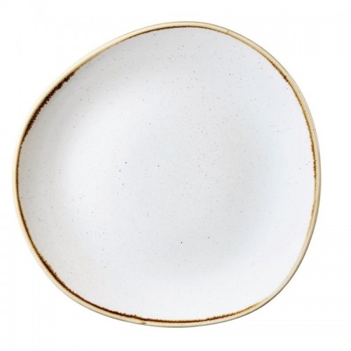 Churchill Stone Cast Barley  White Round Plate 286mm