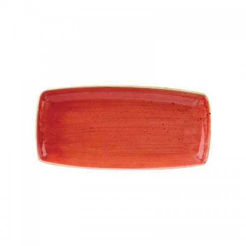 Churchill Stone Cast Berry Red Rectangular Plate 185mm