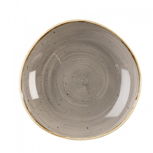 Churchill Stone Cast Peppercorn Grey Round Bowl 253mm