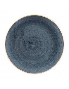 Churchill Stonecast Coupe Plates Blueberry 260mm