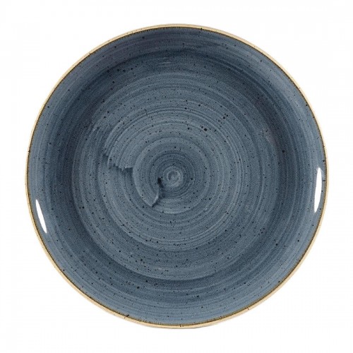 Churchill Stonecast Coupe Plates Blueberry 288mm