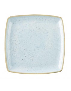 Churchill Stonecast Deep Square Plate Duck Egg Blue 260mm
