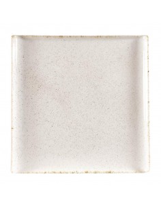 Churchill Stonecast Square Plates Barley White 303mm