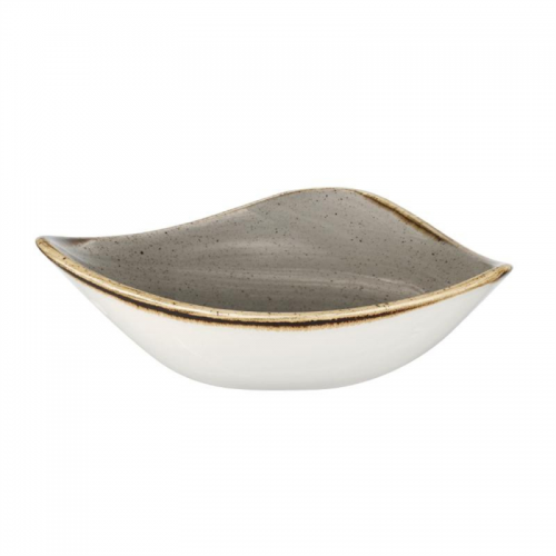 Churchill Stonecast Triangle Bowl Grey 153mm