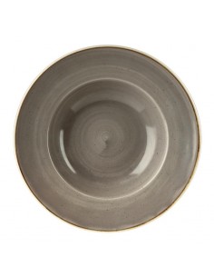 Churchill Super Vitrified Stonecast Peppercorn Grey Wide Rim Bowl 277mm