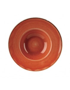 Churchill Super Vitrified Stonecast Spiced Orange Wide Rim Bowl 239mm