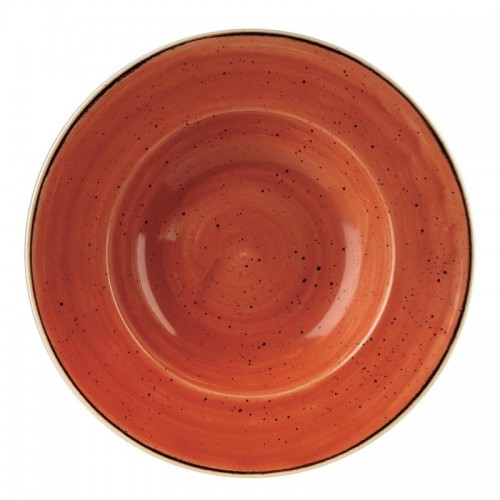 Churchill Super Vitrified Stonecast Spiced Orange Wide Rim Bowl 277mm