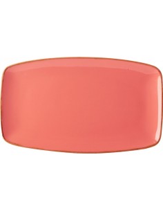 Coral Rectangular Plate 31x18cm/12"x7" - Pack of 6