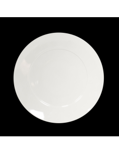 Crème Esprit Wide Rim Fine Plate 28cm (Pack of 6)