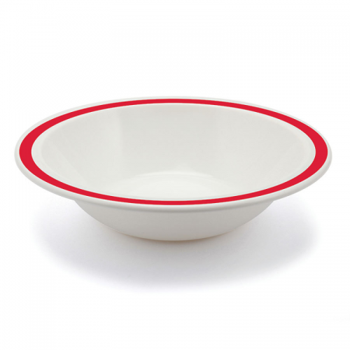 Duo Bowl Stone Rim Red 17cm Polycarbonate (Pack of 12)